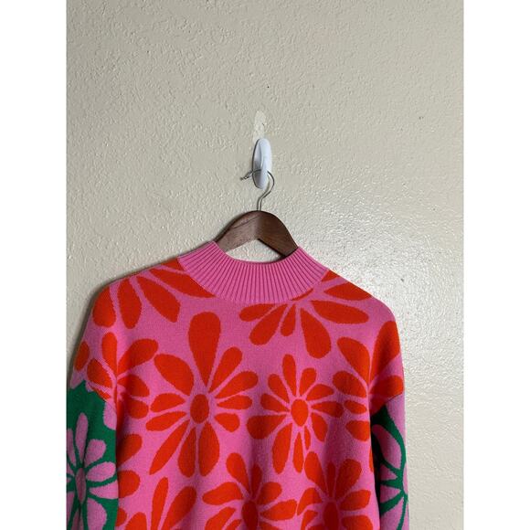 Gorman Rambling Jumper Floral Intarsia Sweater Merino Wool Womans US6 - Picture 11 of 13